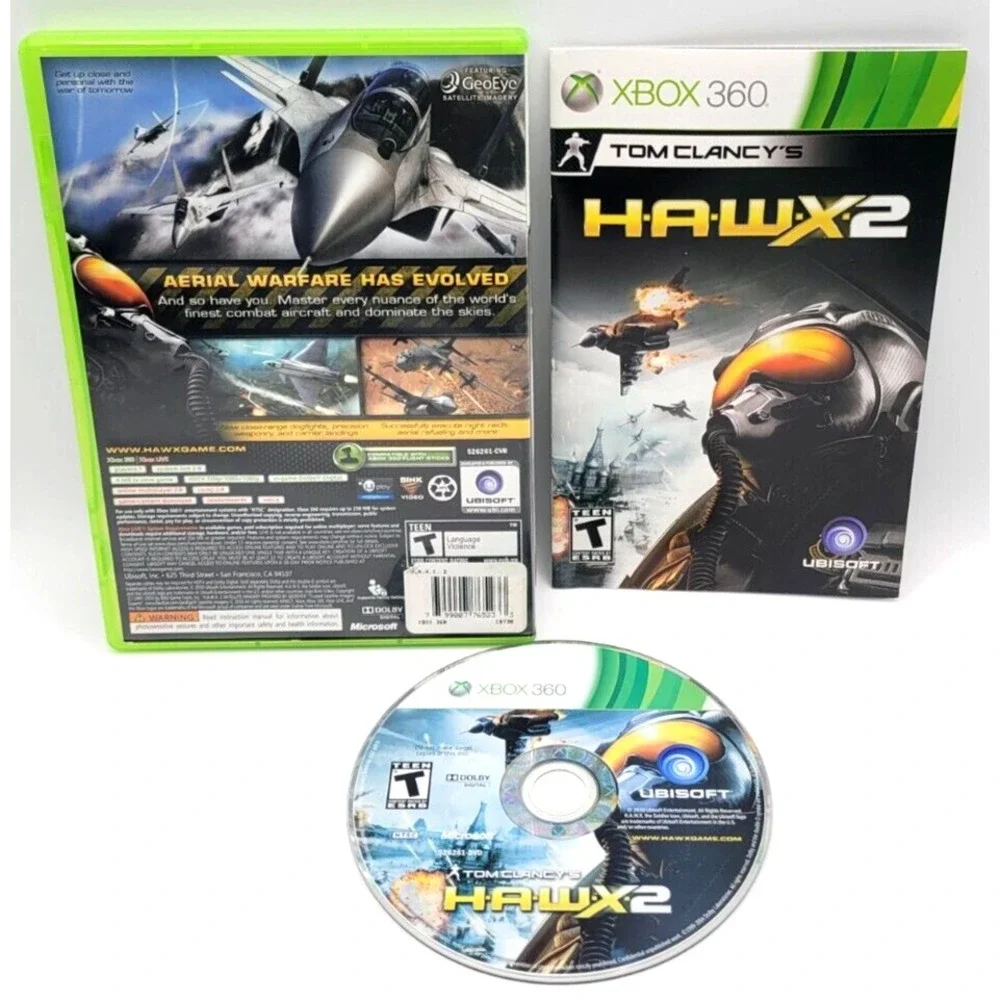 TOM CLANCY'S H.A.W.X. 2 XBOX 360 GAME‎ CIB COMPLETE IN BOX